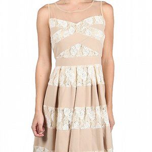 NWT Ryu Lace Contrast Dress